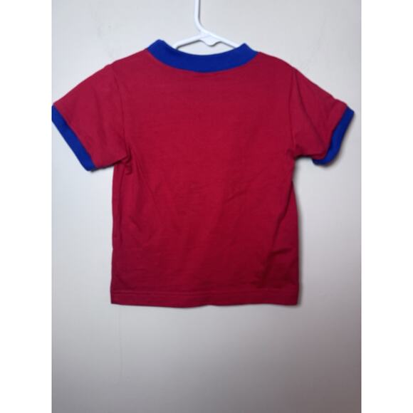 Claire & Charlie French Knot ABC Back To School Top Red Size 4T - Picture 3 of 4